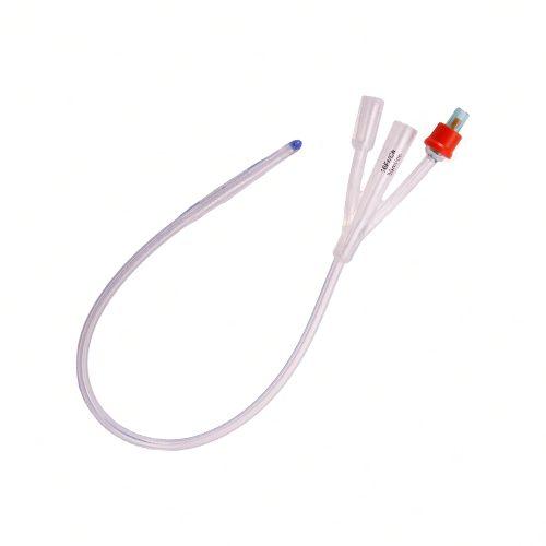3-Way Foley Catheter Standard Tip with Balloon, Orange Sterile