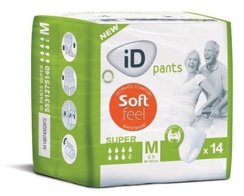 iD Pants Soft Feel Super Briefs- Medium 7.5D (1550ml)