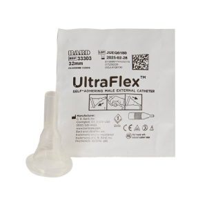 Male External Catheter UltraFlex Self-Adhesive Band Silicone Intermediate