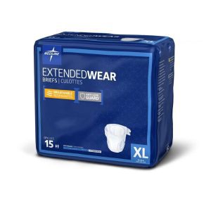 Medline Extended Wear Briefs Extra Large
