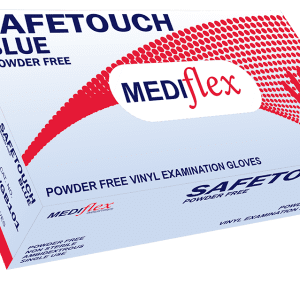 Safetouch Blue Powder Free Vinyl Small Examination Gloves