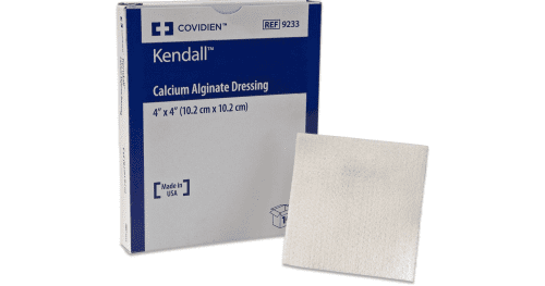 Kendall™ Calcium Alginate Dressing, (10.2 cm x 10.2 cm)