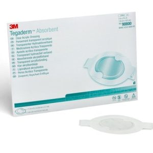 3M Tegaderm Absorbent Clear Acrylic Dressing Small Oval 7.6cm x 9.5cm
