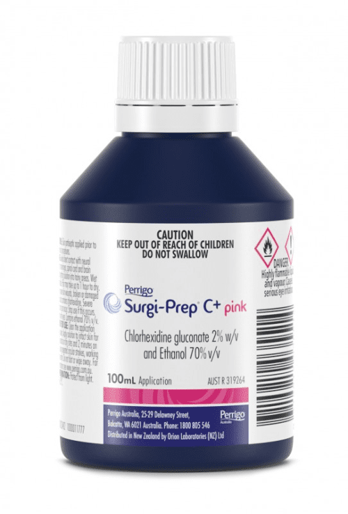 Surgi-Prep C+ Pink Chlorhexidine and Ethanol