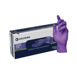 Halyard Purple Nitrile-Xtra Powder-Free X-Large Examination Gloves