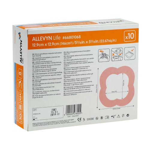 Smith+Nephew Allevyn Life Foam Dressing Medium 12.9cm X 12.9cm