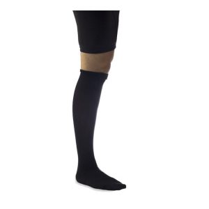 Ted Anti-Embolism Knee Length Stocking Black Large Long Closed Toe