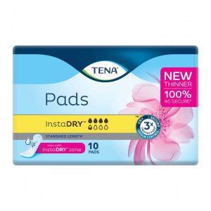 Tena InstaDry Standard Length Pads 312x121mm