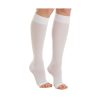 Ted Anti-Embolism Knee Length Stocking White Long Open Toe