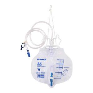 Urimaax® Drainage Bag Closed System A5-2000mls Sterile A5-2000mls Sterile