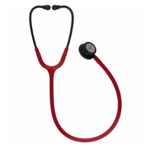 3M Littmann Classic III Stethoscope With Special Edition Black-Finish Chestpiece; Stem And Headset With Burgundy Tube