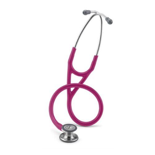 "3M Littmann Cardiology IV Stethoscope With Standard-Finish Chestpiece Raspberry Tube, Stainless Stem"