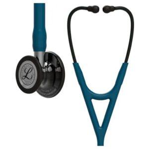 3M Littmann Cardiology IV Stethoscope With High Polish Smoke Chestpiece; Caribbean Blue Tube; Smoke Stem And Mirror Stem