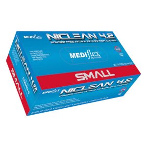 Niclean 4.2 Powder Free Nitrile Small Gloves