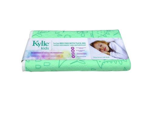 Kylie Kids Mac Waterproof Backing With Tuck Ins Bed Pad 100x100cm Green 2500ml
