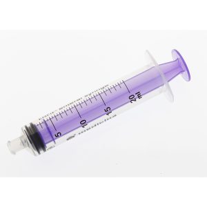 Medicina 20ml purple Single Use ENFit Syringe
