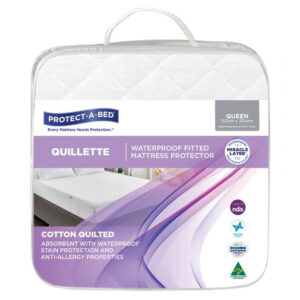 Protect A Bed Cotton Quilted Waterproof Mattress Protectors Queen 2000ml 152x204cm