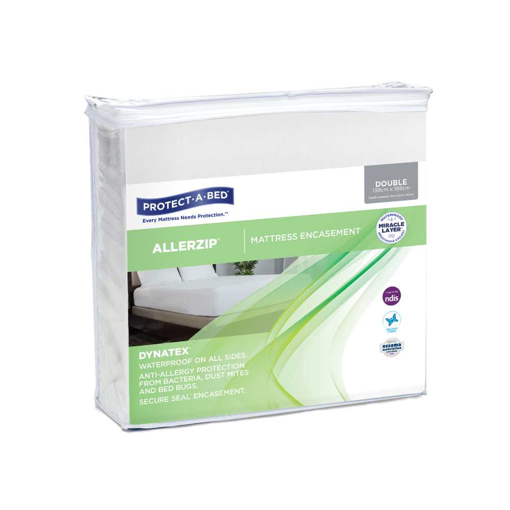 Allerzip® Fully Encased Mattress Waterproof Protector Double