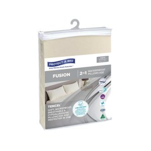 Protect-A-Bed Fusion Waterproof Pillowcase Standard 48x73cm Cream-46030
