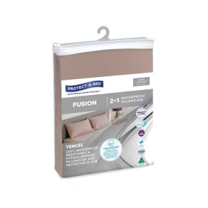 Protect-A-Bed Fusion Waterproof Pillowcase Standard 48x73cm Latte-46060