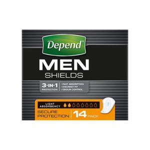 Depend Shields For Men 190mmx130mm