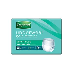 Depend Underwear Super Plus Unisex 122-162cm X-Large 2000ml
