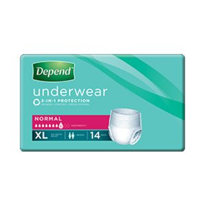 DEPEND® Underwear Normal Unisex 122-162cm X-Large 850mL