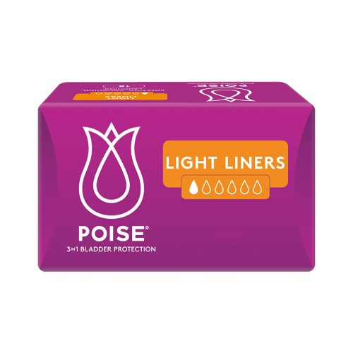 Poise Liners Light Female 25ml 165mm White