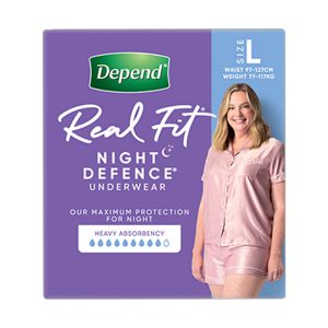 DEPEND® Real Fit Women Night Defence Underwear Large 97-162cm 1350mL
