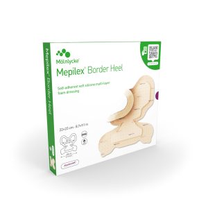 Mepilex Border Heel Silicone Foam Dressing 22cmx23cm