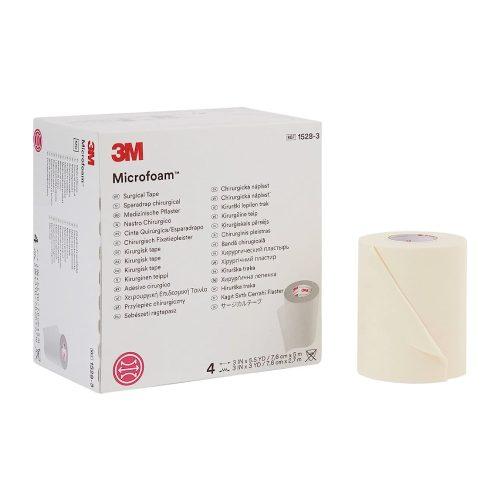 3M Microfoam Surgical Tape 7.5cmx3m (5m Fully Stretched)
