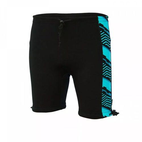 Conni Adult Toggles Swim Short Black With Geo Stripe