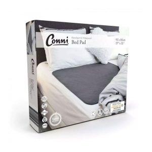 Conni Reusable Bed Pad Charcoal 85cm X 95cm