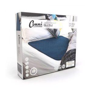 Conni Reusable Bed Pad Teal Blue 85cm X 95cm