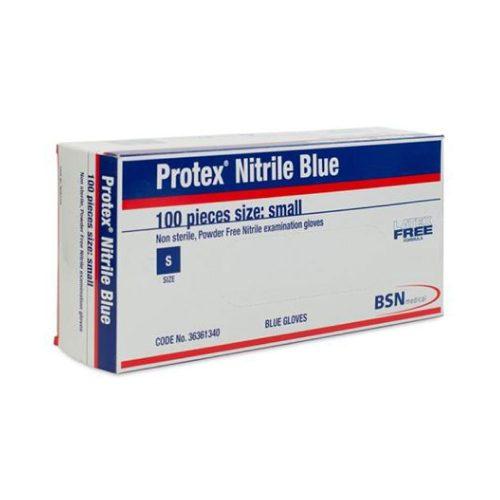 Protex Nitrile Gloves Blue Small