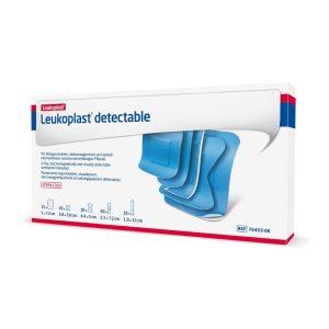 Leukoplast Detectable Fingertip 5cm x 4.4cm Blue Sterile