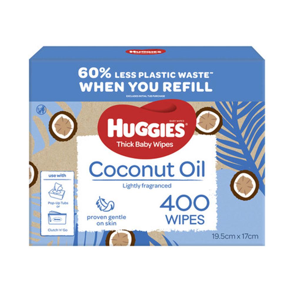 Huggies Thick Baby Wipes Coconut Oil Mega Pack