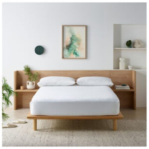 Staydry Waterproof Bamboo Fitted White Color Sheet For King Bed Mattress