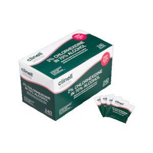 Clinell 2% Chlorhexidine in 70% Alcohol Wipes Pack of 240