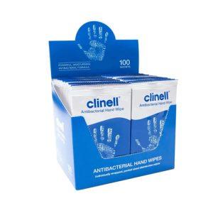 Clinell Antibacterial Hand Wipes Singles