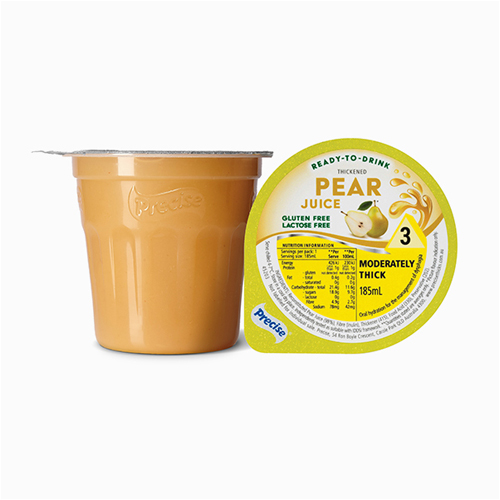 Precise Ready-To-Drink Thickened Pear Juice Level 3 Moderately Thick 185mL