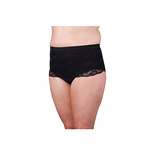 Suportx Female Hernia Support Girdles with Lace Large Low Waisted 109-117cm  Black