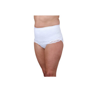 Suportx Female Hernia Support Girdles with Lace High Waisted White
