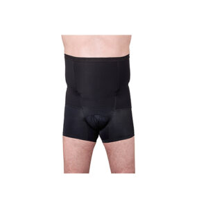 Suportx Male Hernia Support Girdles with Lace High Waisted Black