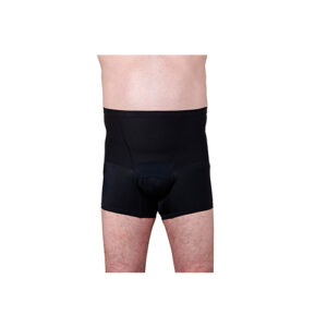 Suportx Male Hernia Support Girdles with Lace Low Waisted Black