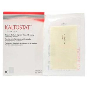 Kaltostat Calcium Sodium Alginate Wound Dressing 7.5x12cm Sterile