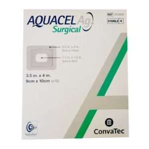 Aquacel Ag Surgical Cover Dressing Waterproof 9x10cm