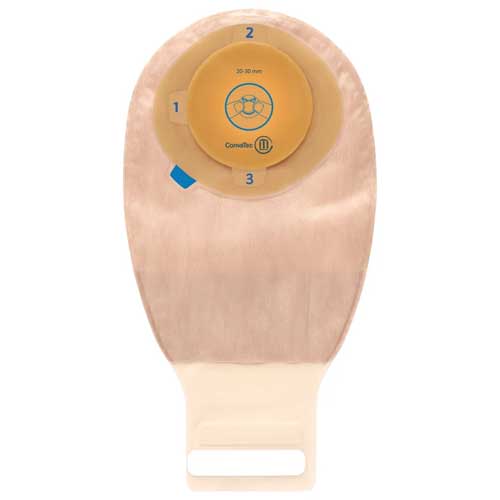 Esteem + One-Piece Moldable Drainable Pouch With 2-Sided Comfort panel InvisiClose Stomahesive Skin Barrier Tan 20-30mm