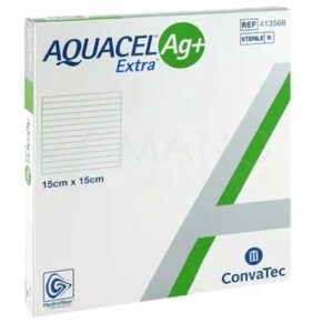 Aquacel Ag+ Extra Dressings Square 15x15cm