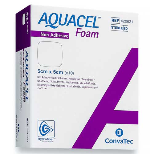 Aquacel Foam Dressing Non-Adhesive Square 5x5cm
